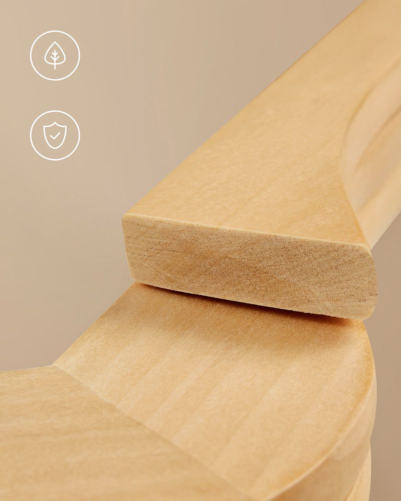 Wooden Coat Hangers - Solid Wood Construction - Multi-Pack Set