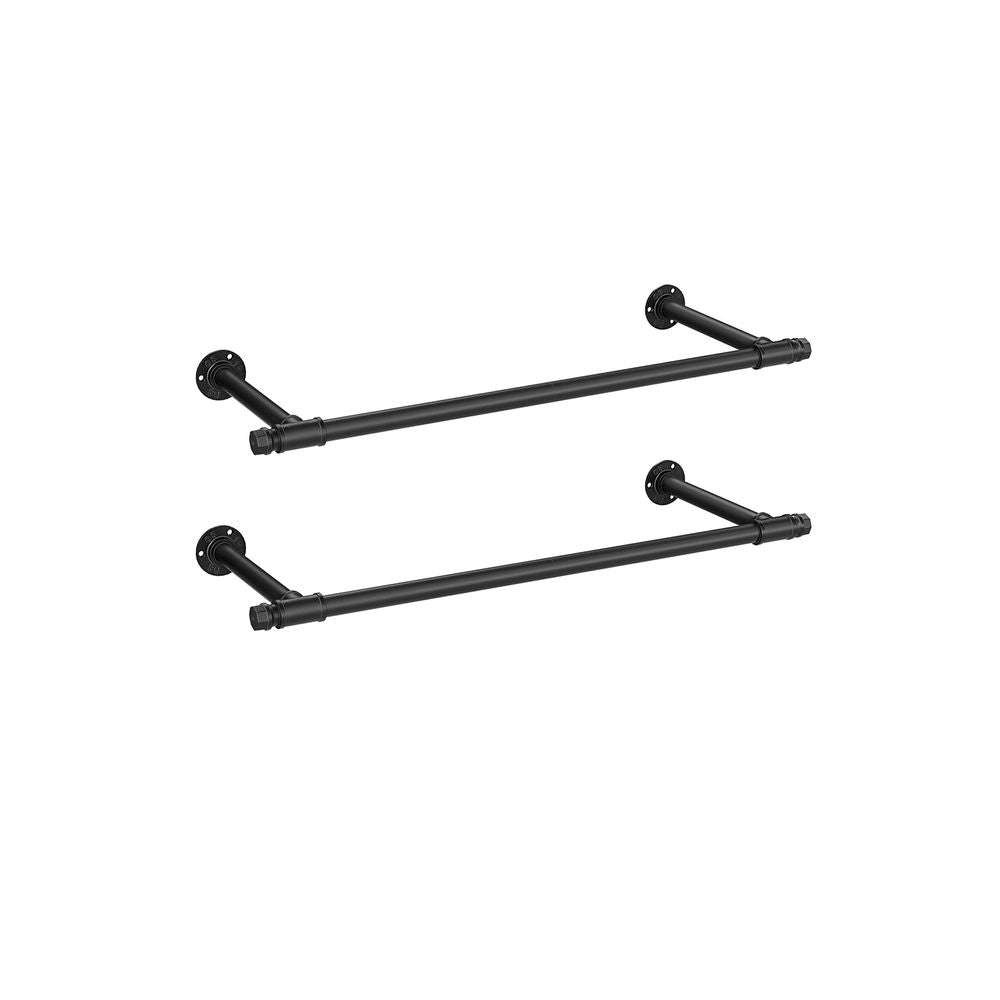 Wall-Mounted Clothes Rail - Wall-Fixed Design - 60 kg Load Capacity