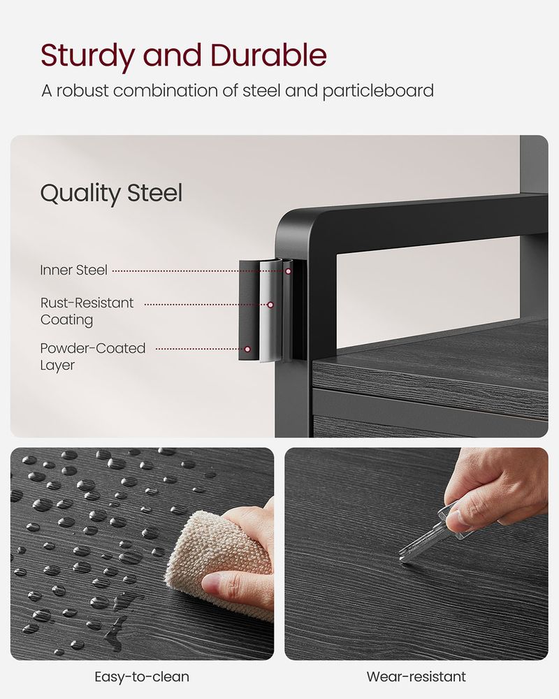 Coat Rack - Bench with Shoe Storage Design - Hallway Storage Unit