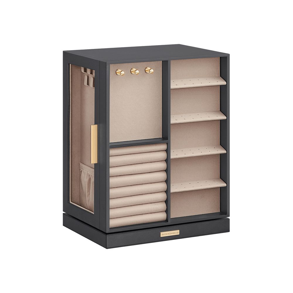 Jewellery Organiser - Multi-Drawer Storage Design - 360° Rotating Unit