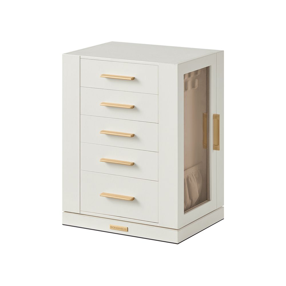Jewellery Organiser - Multi-Drawer Storage Design - 360° Rotating Unit