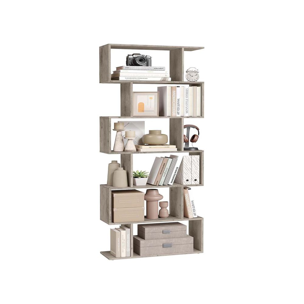 Bookcase - Tiered Cube Display - 6-Tier Freestanding Unit