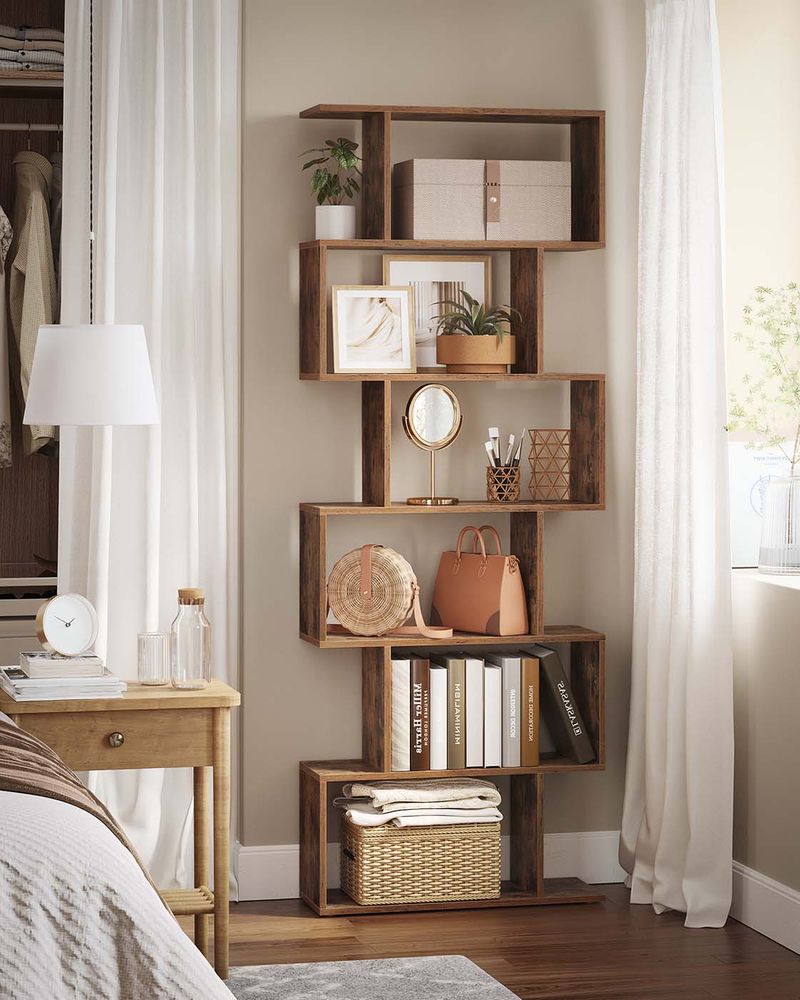 Bookcase - Tiered Cube Display - 6-Tier Freestanding Unit