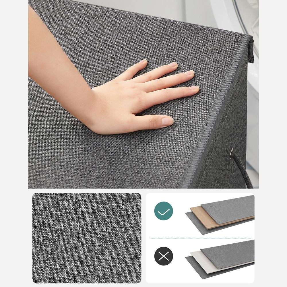 Laundry Basket - Dual Compartment Design - 142L Capacity