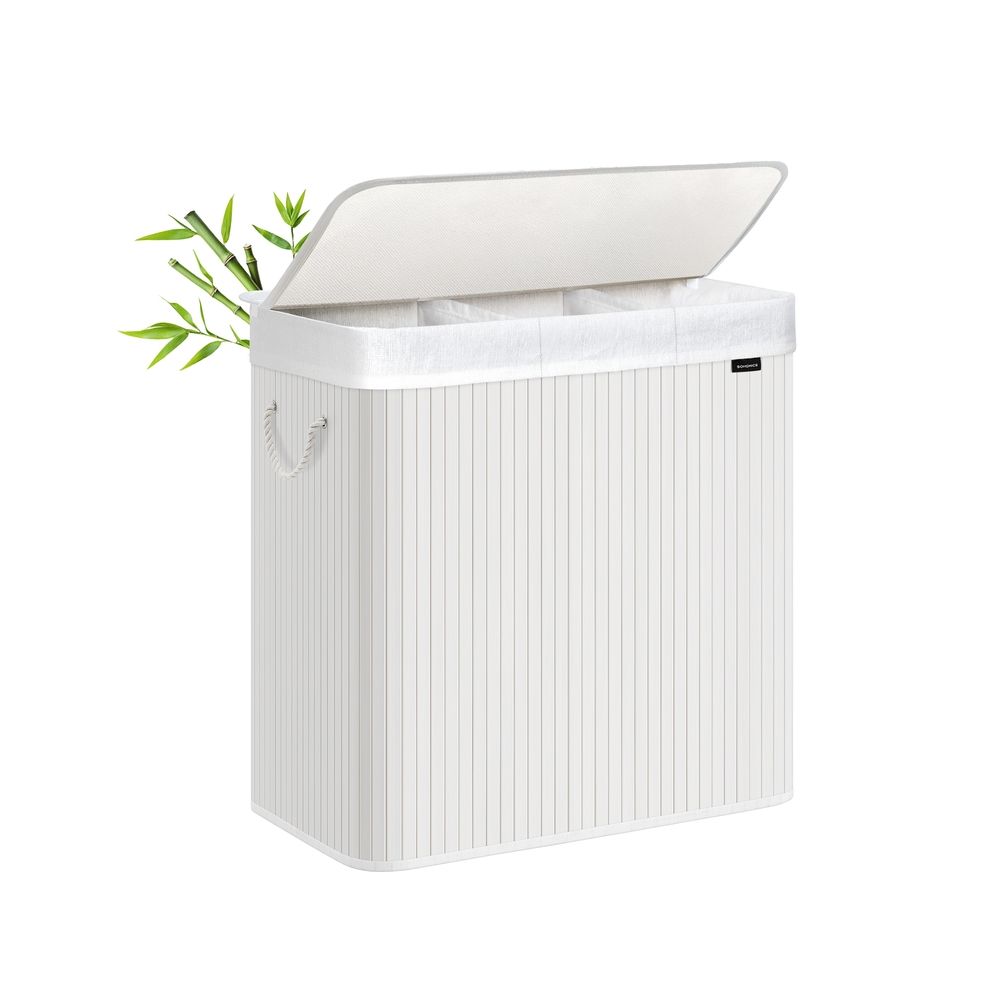 Laundry Hamper - 3 Section Sorting Design - 150L Capacity