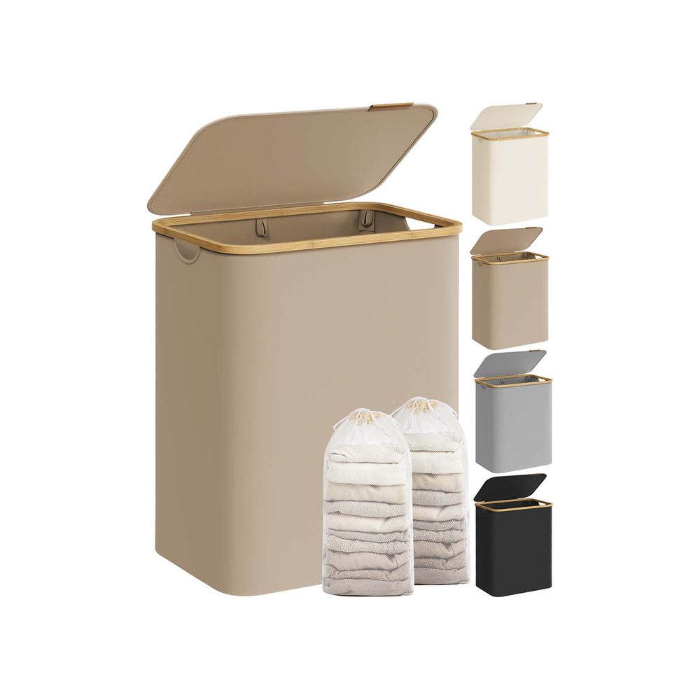 Laundry Basket - Multi Section Design with Lid - Multi Compartment