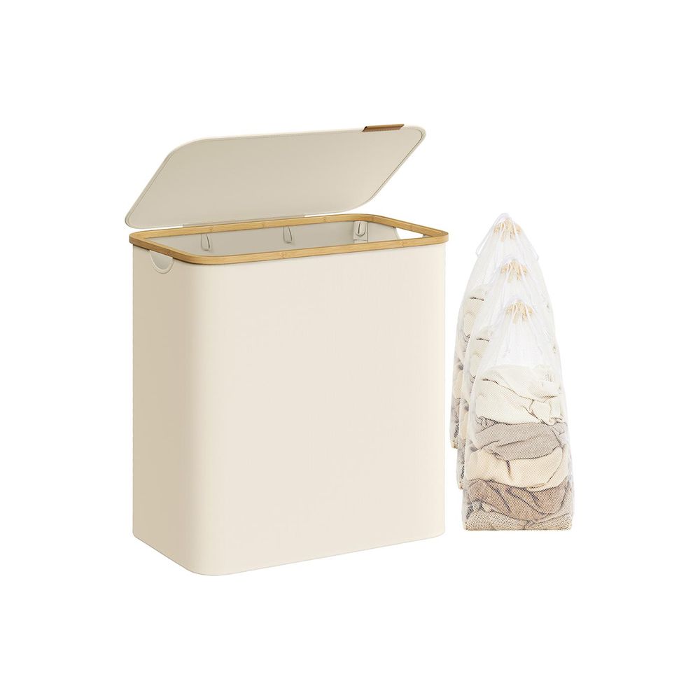 Laundry Basket - Multi Section Design with Lid - Multi Compartment