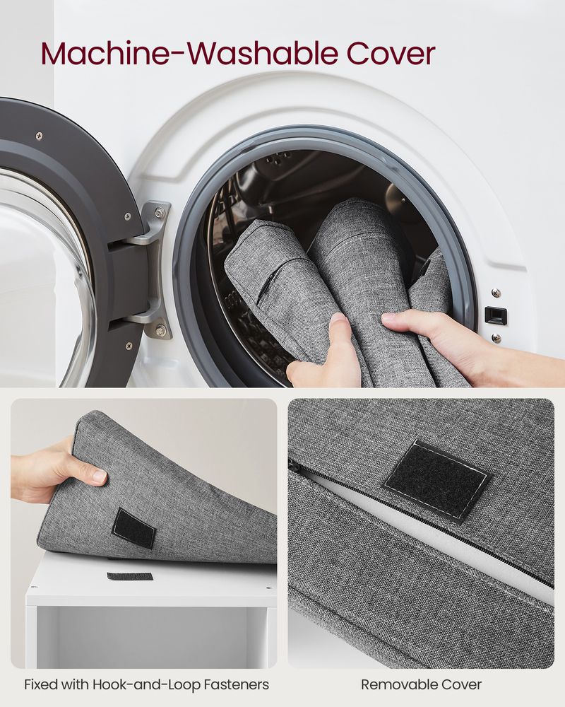 Shoe Bench - Cushioned Seat Storage - 10 Compartments