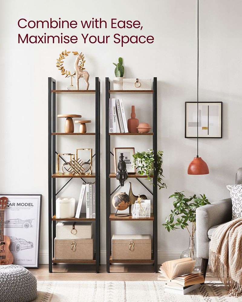 Storage Shelf - 5-Tier Design - Freestanding Unit
