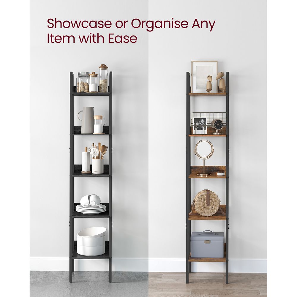 Bookcase - Ladder Style Design - 5-Tier Configuration