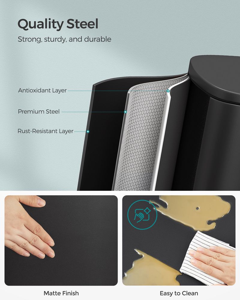 Pedal Bin - Inner Bucket Design - 50L Kitchen Waste Bin