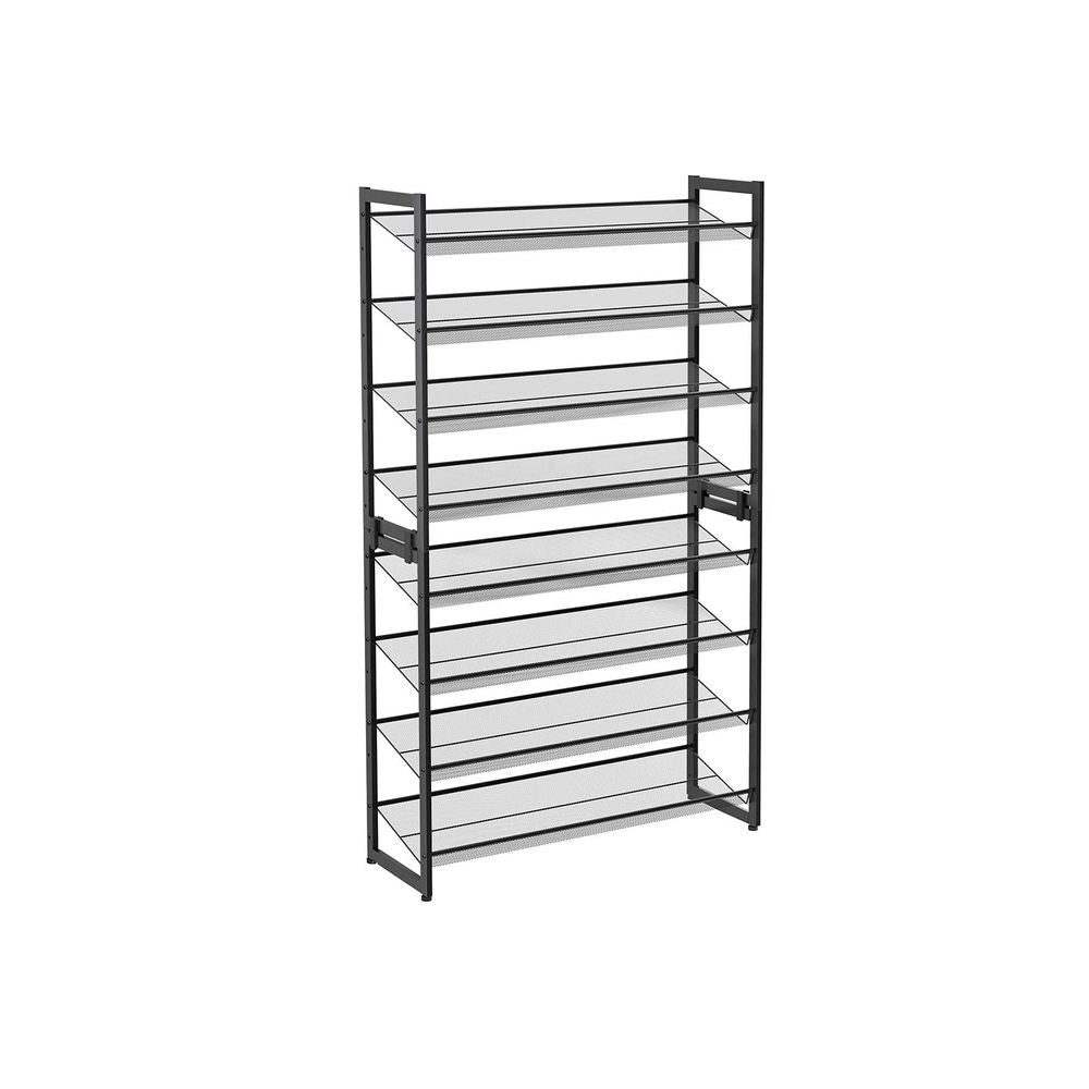 Shoe Rack - Stackable Design - Black