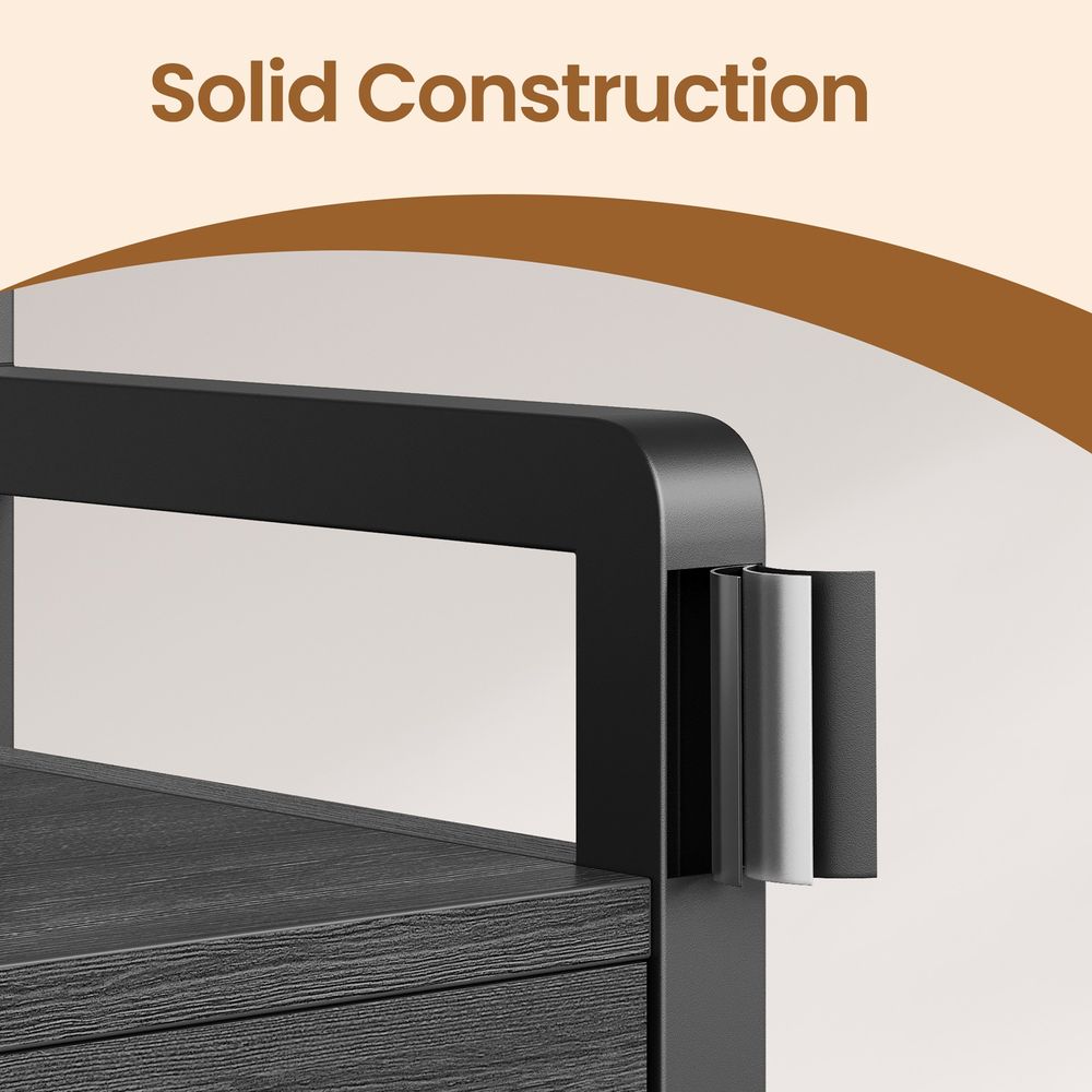 Hall Tree - Coat Rack with Shoe Bench - 30 x 80.4 x 181.6 cm