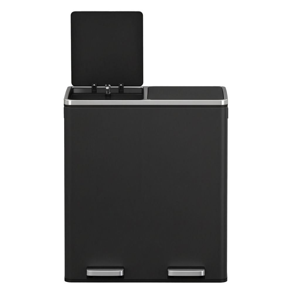 Pedal Bin - Dual Section Soft-Close Design - 60L Kitchen Waste Bin