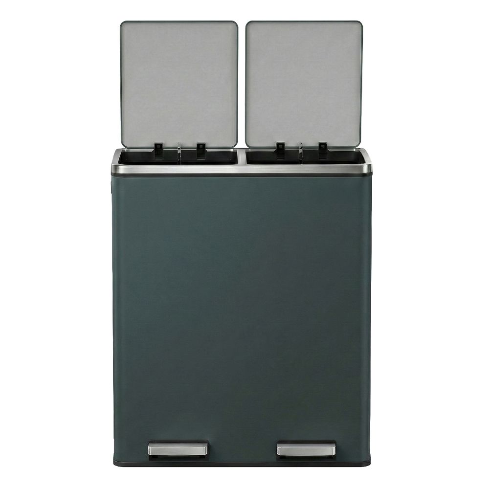 Pedal Bin - Dual Section Soft-Close Design - 60L Kitchen Waste Bin