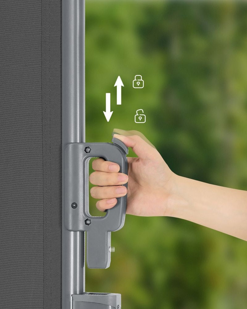 Side Privacy Screen - Extendable Retractable Design - Outdoor Blind System