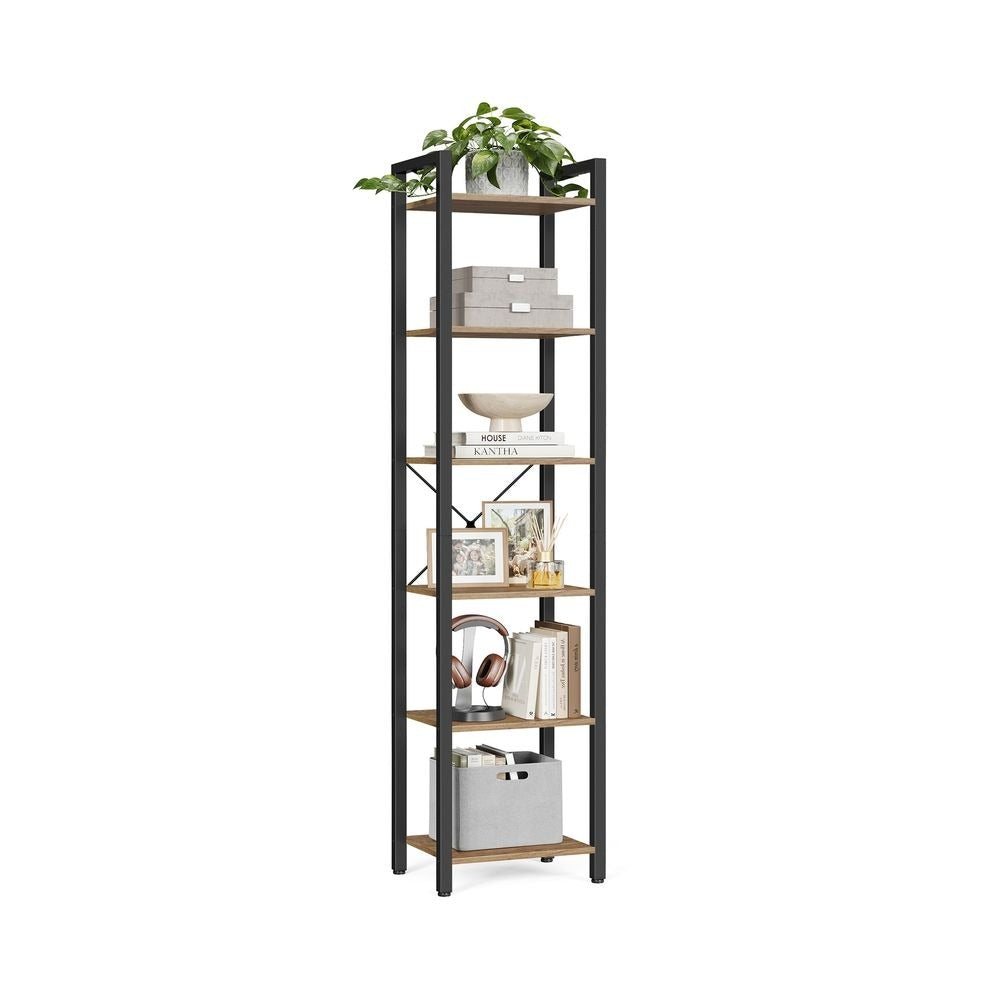 Bookshelf - 6-Tier Storage Design - 30 x 40 x 187.5 cm