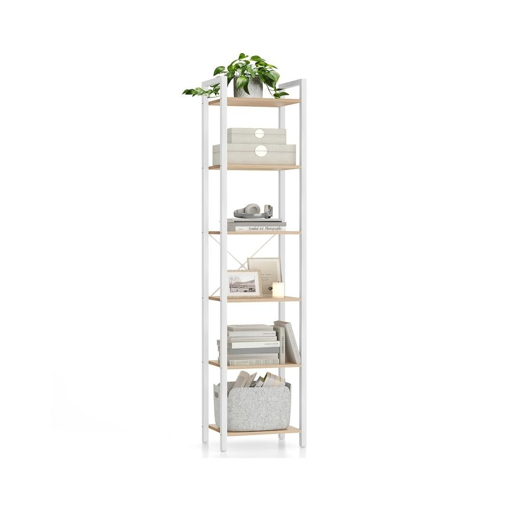 Bookshelf - 6-Tier Storage Design - 30 x 40 x 187.5 cm