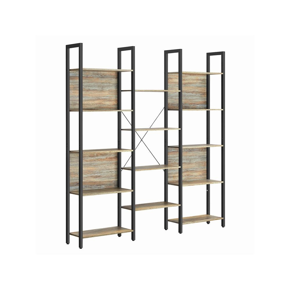 Bookshelf - 14-Tier Storage Design - Vertical Open Storage Unit