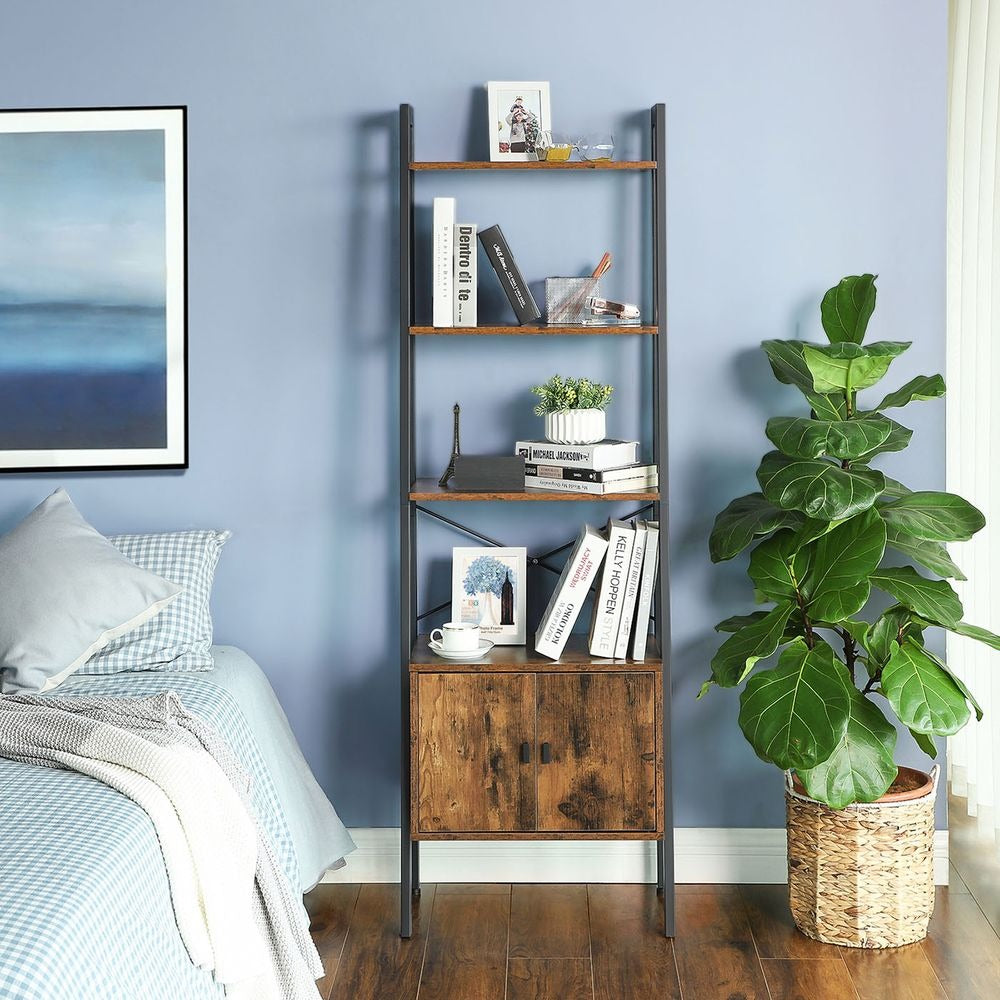 Bookcase - Cupboard Storage Design - Brown Colourway