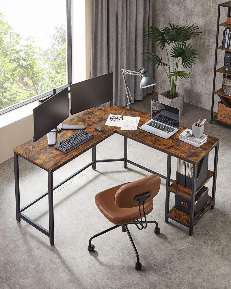 Corner Desk - L-Shaped Workspace Design - Computer Office Table