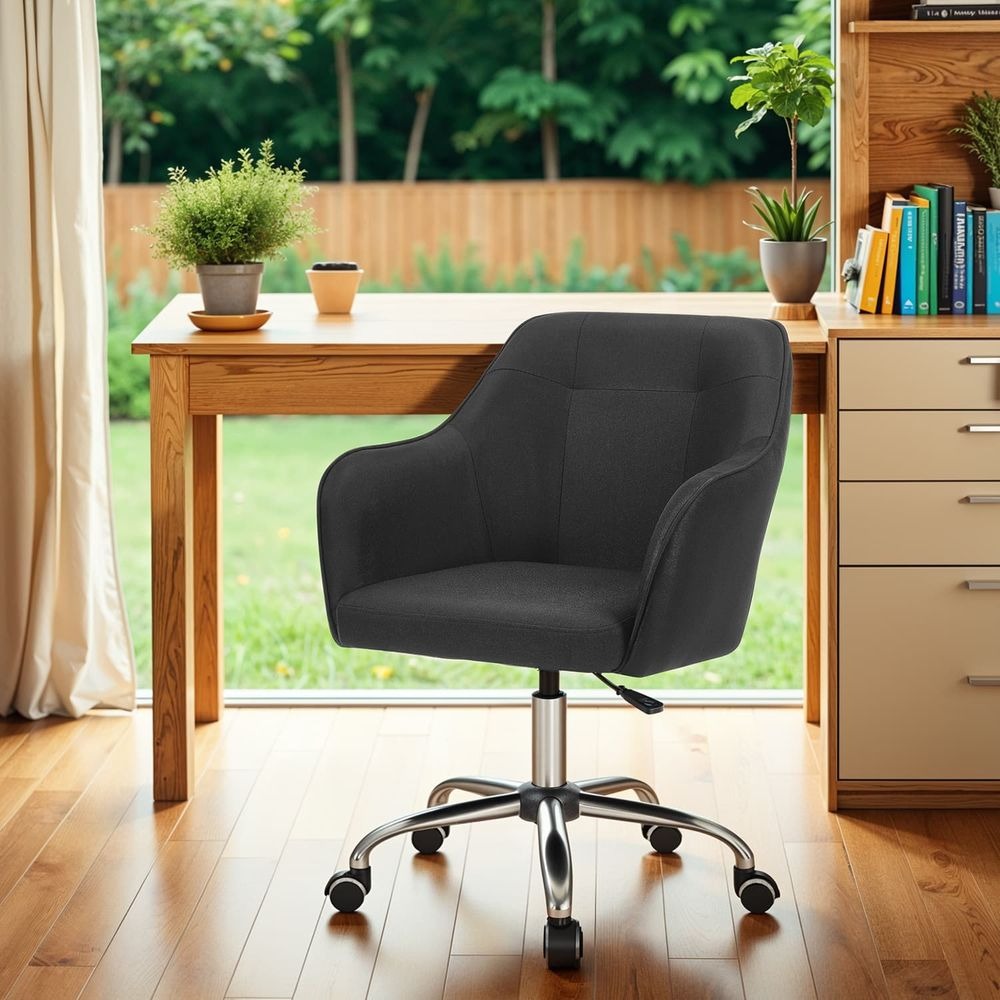 Office Desk Chair - Adjustable with Armrests - Home Office Study Seating Design