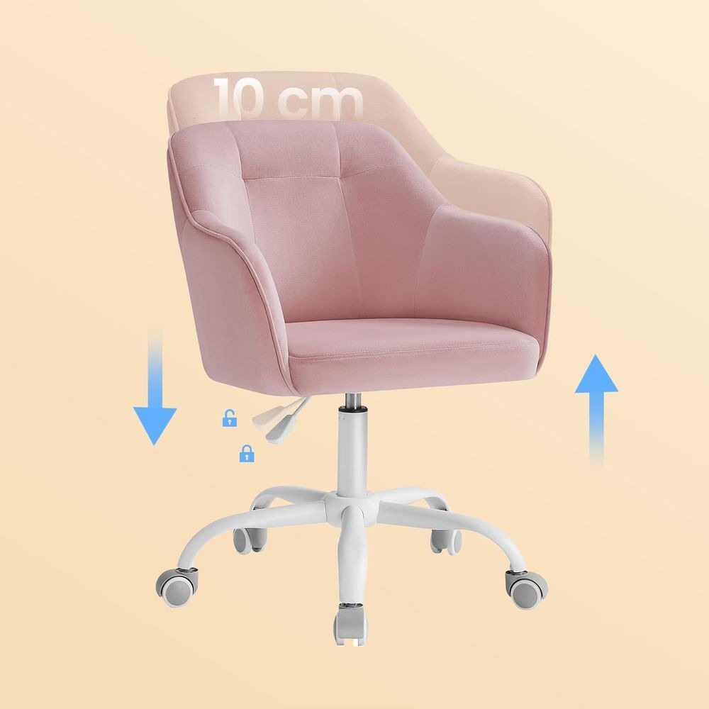 Office Desk Chair - Adjustable with Armrests - Home Office Study Seating Design