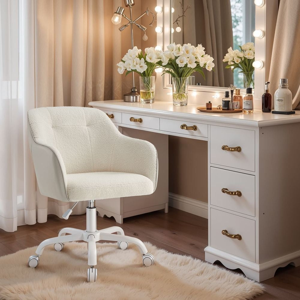 Office Desk Chair - Adjustable with Armrests - Home Office Study Seating Design