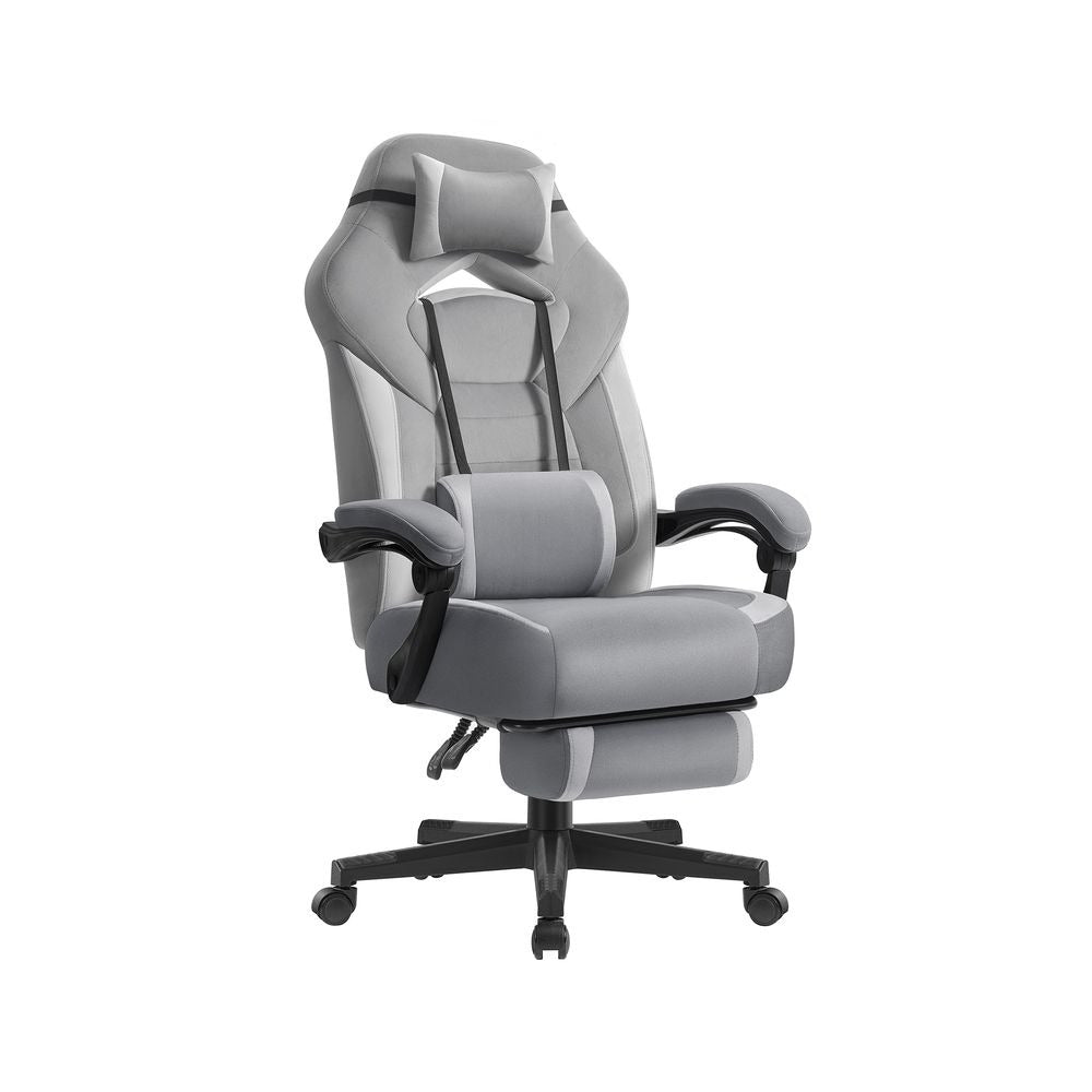 Gaming Chair - Ergonomic Adjustable Headrest - Reclining Office Seat Design