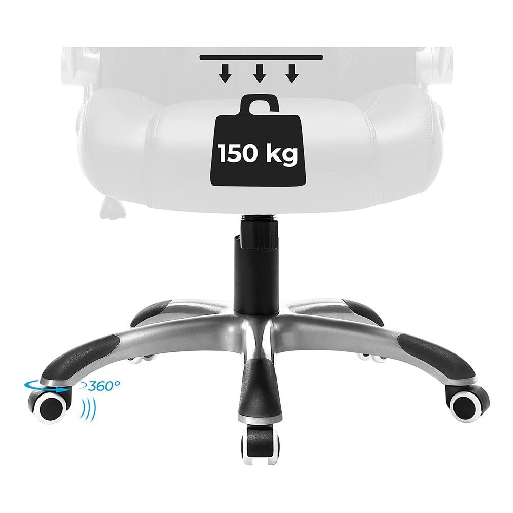 Office Chair - Height Adjustable with Tilt Function - Ergonomic Swivel Design