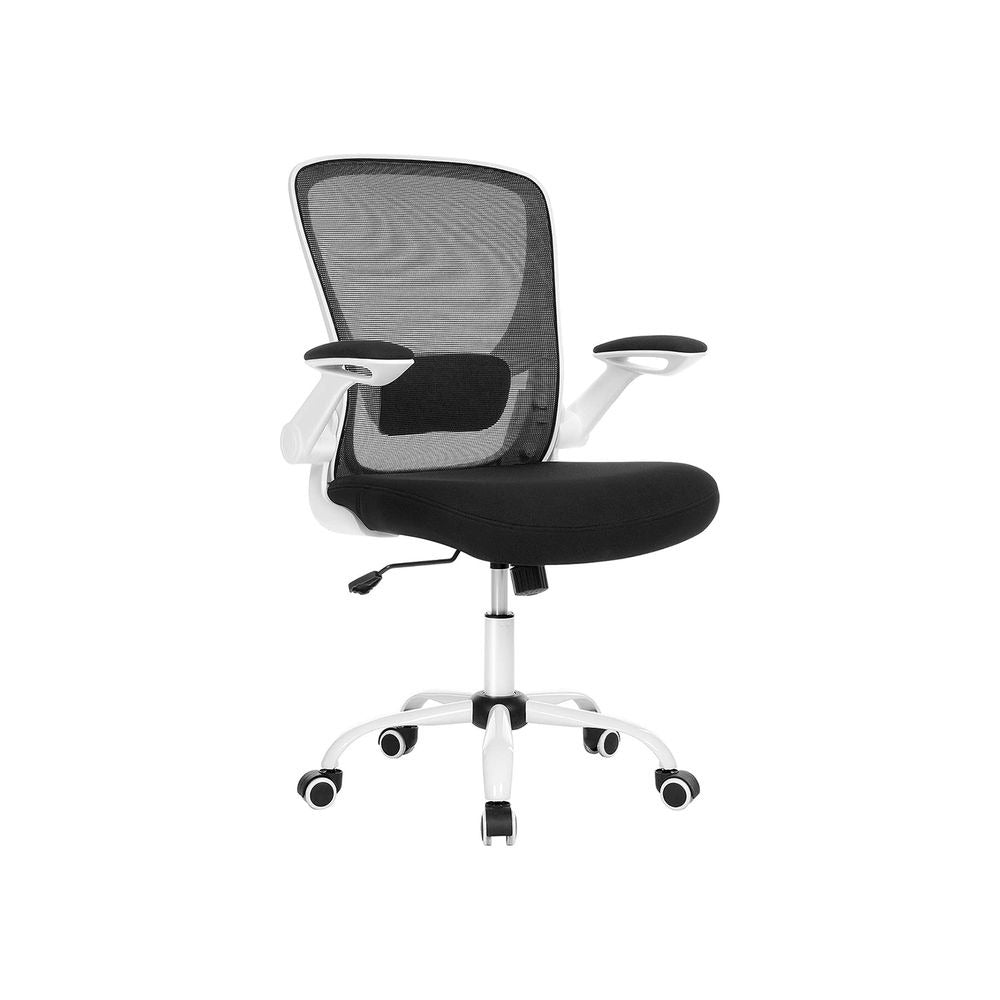 Office Chair - Ergonomic Mesh with Folding Armrests - Adjustable Height Design