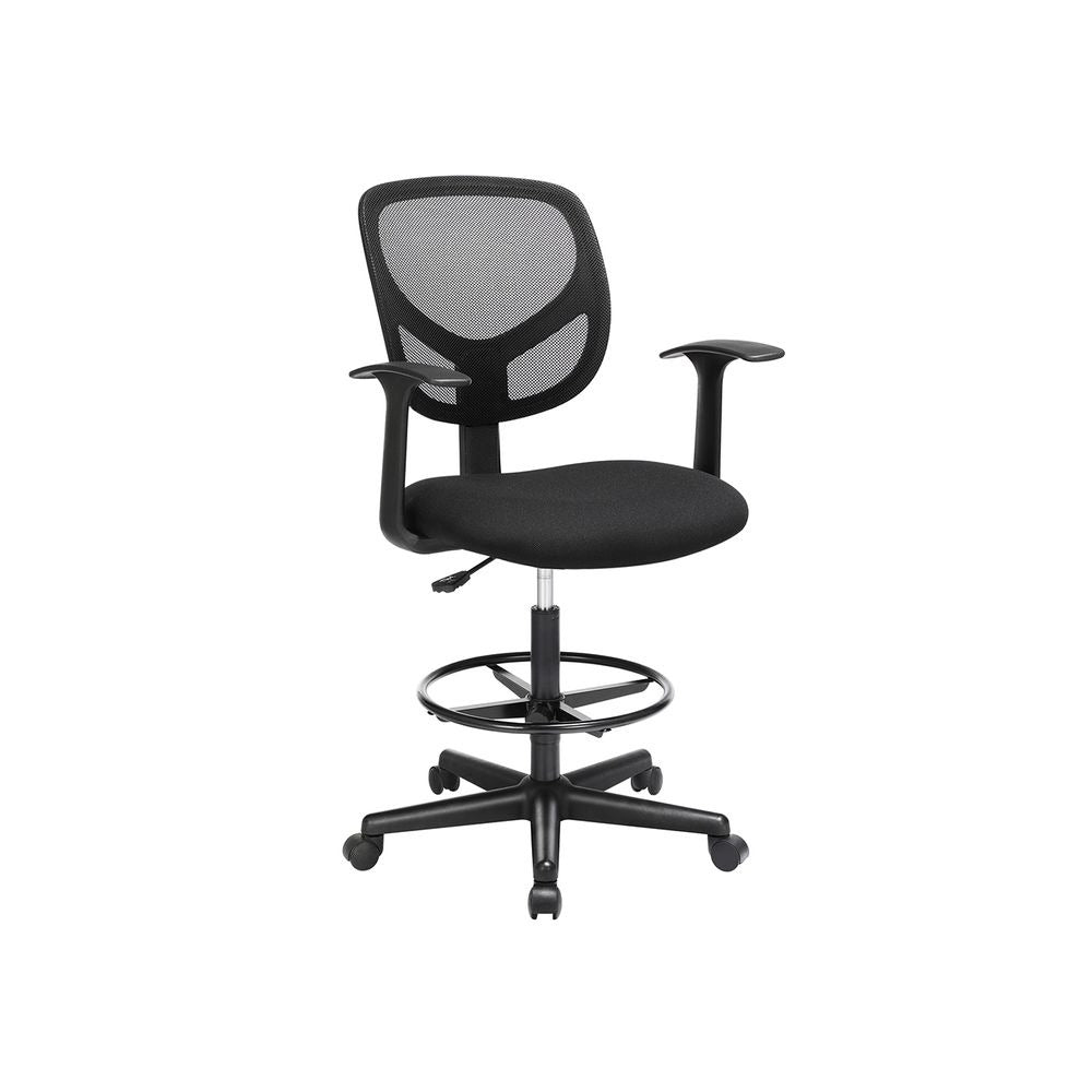 Drafting Stool - Swivel with Armrests - Adjustable Height Seating