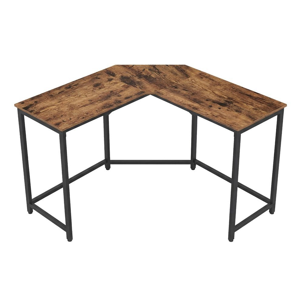 L-Shaped Office Desk - Space-Saving Corner Design - Home Workstation Setup