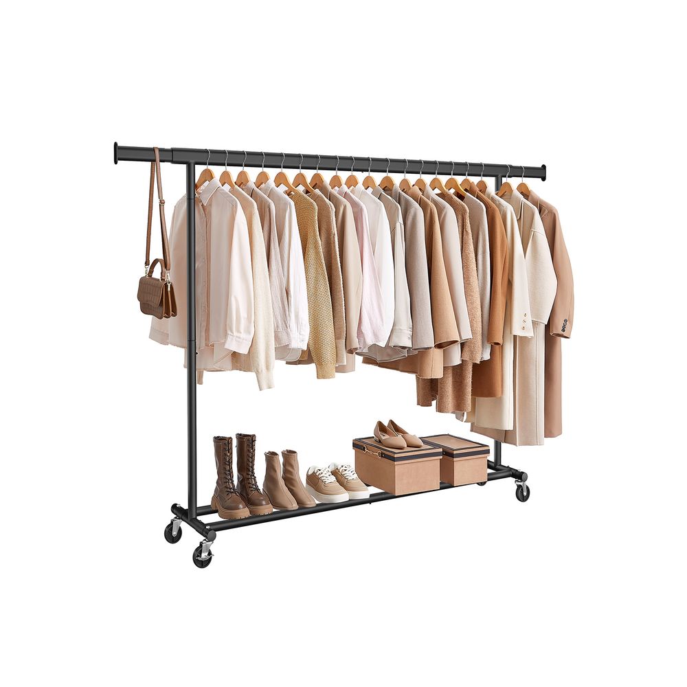 Clothes Rack - Extendable Hanging Rail - 150 kg Load Capacity