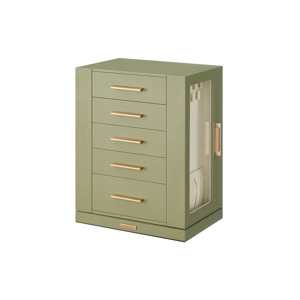 Jewellery Organiser - Multi-Drawer Storage Design - 360° Rotating Unit