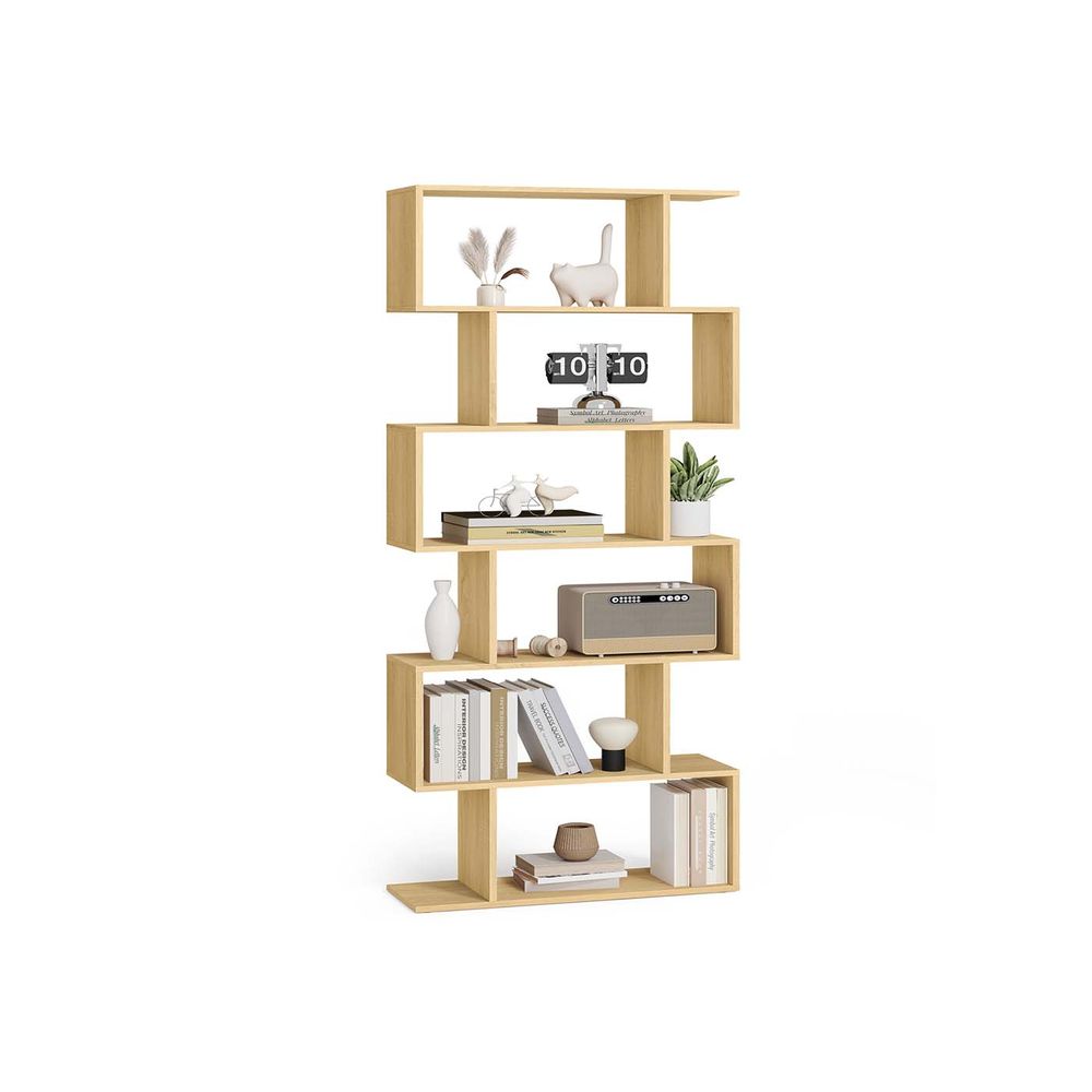 Bookcase - Tiered Cube Display - 6-Tier Freestanding Unit