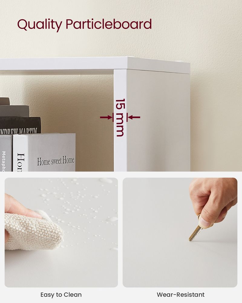 Bookcase - Staircase Style Organiser - 10-Cube Storage Design