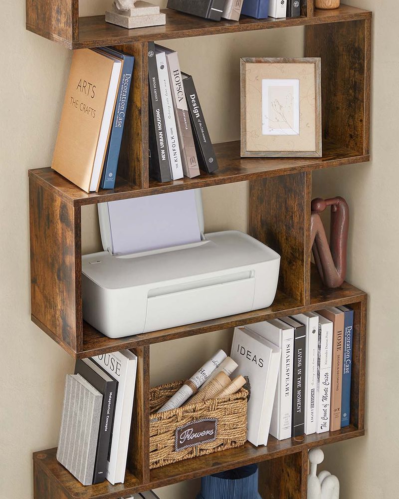 Bookcase - Tiered Cube Display - 6-Tier Freestanding Unit