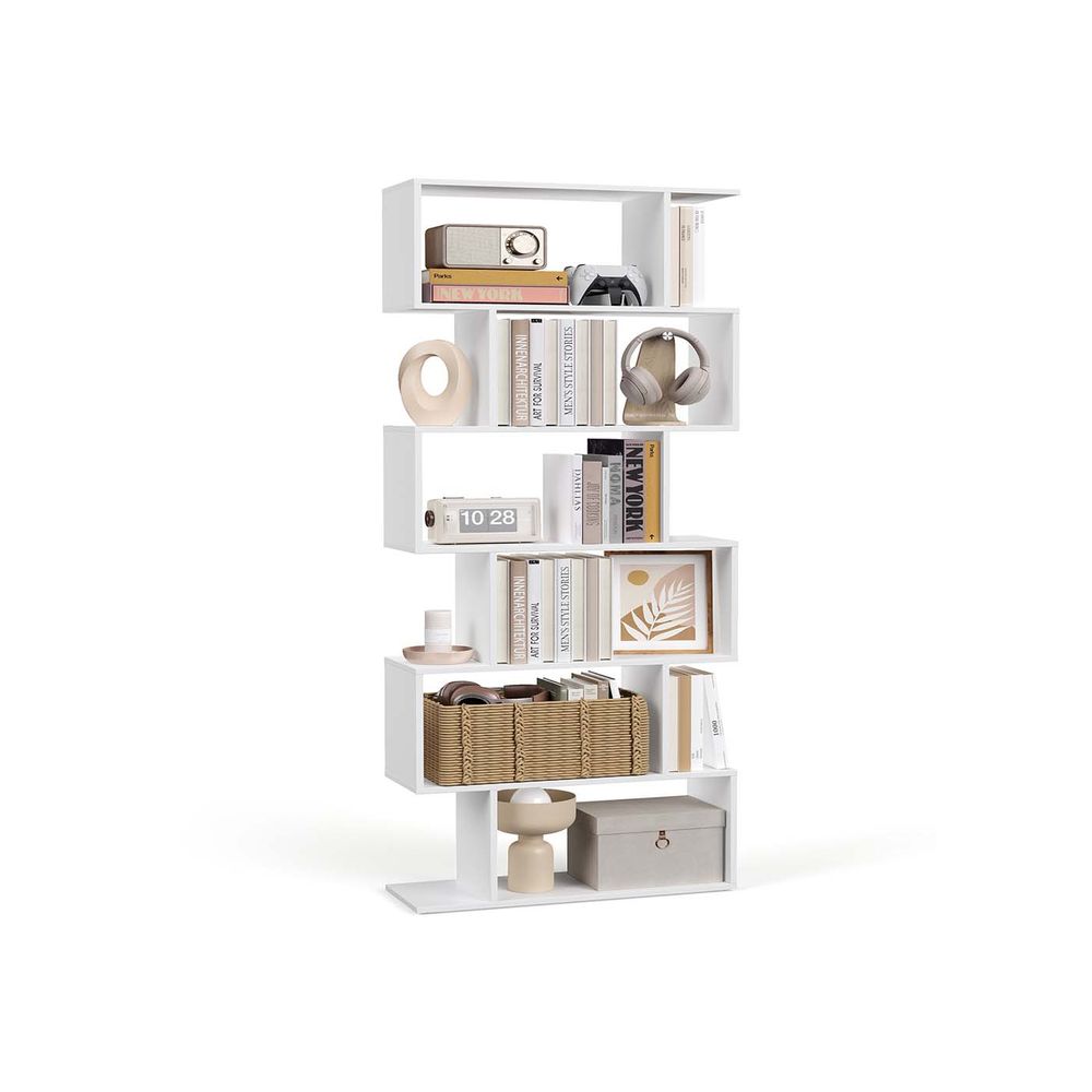 Bookcase - Tiered Cube Display - 6-Tier Freestanding Unit