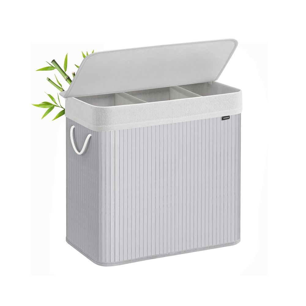 Laundry Hamper - 3 Section Sorting Design - 150L Capacity