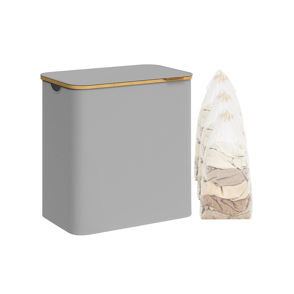 Laundry Basket - Multi Section Design with Lid - Multi Compartment