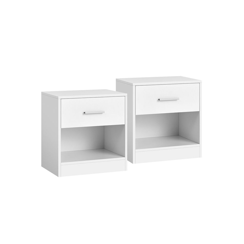 Side Tables - Drawer Storage Design - Set of 2 Unit Pack