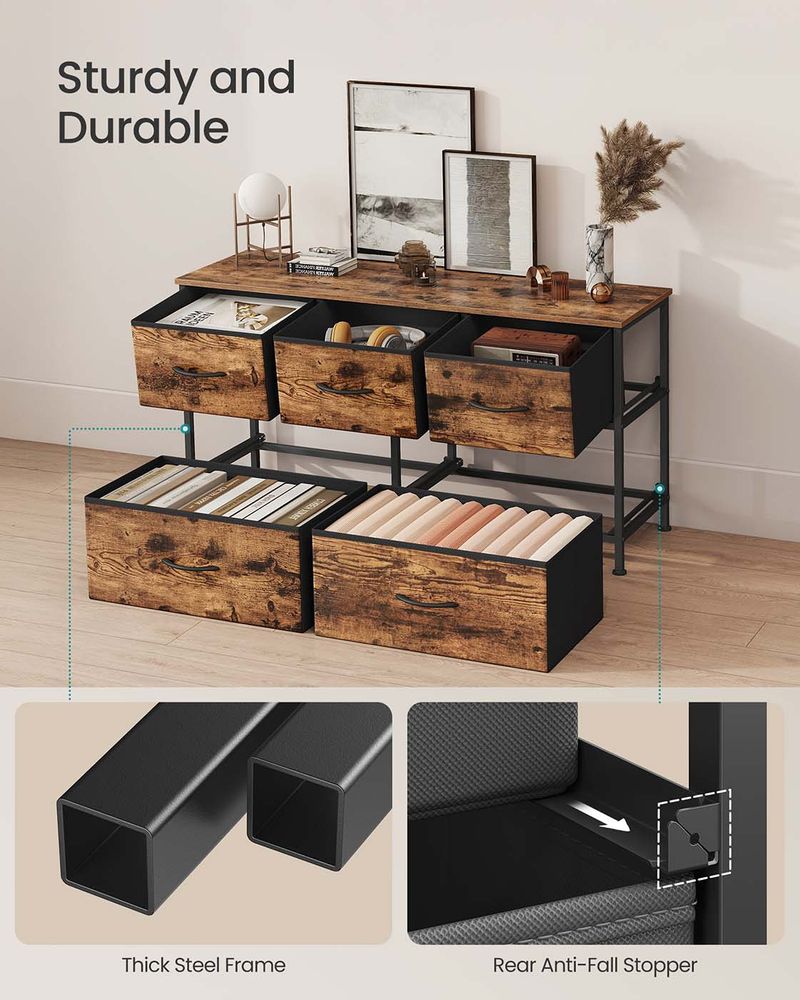 Drawer Chest - Fabric Drawer Storage Design - Multi-Drawer Unit