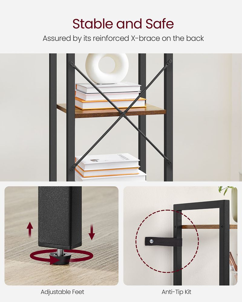 Storage Shelf - 5-Tier Design - Freestanding Unit