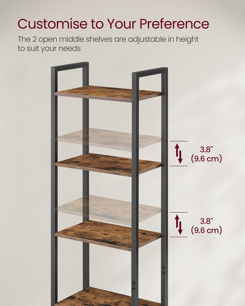 Bookcase - Door Storage Design - 6-Tier Unit