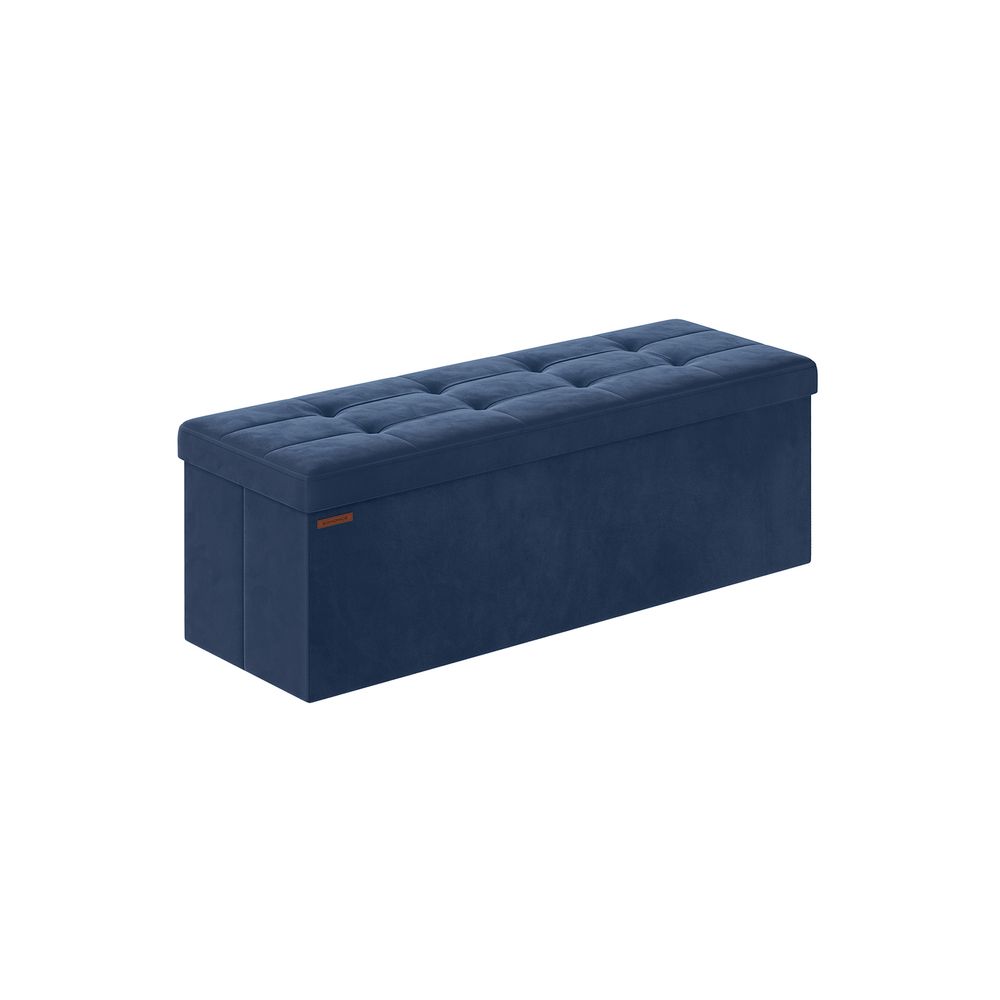 Ottoman Bench - Foldable Storage Design - Space-Saving Unit