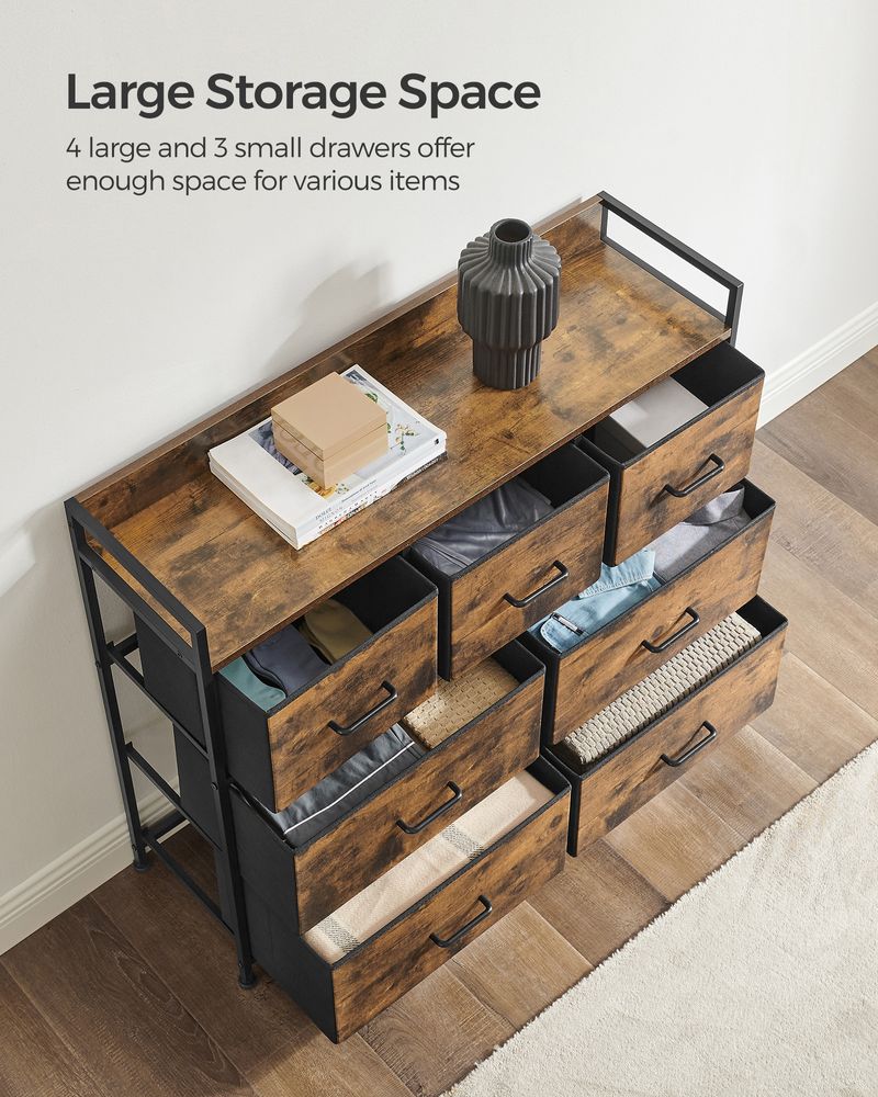 Chest of Drawers - Fabric Drawer Storage Design - Multi-Drawer Unit