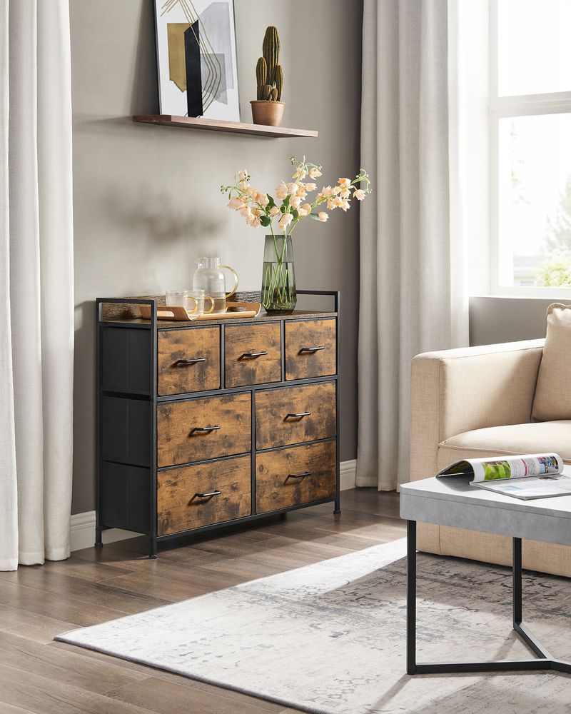 Chest of Drawers - Fabric Drawer Storage Design - Multi-Drawer Unit
