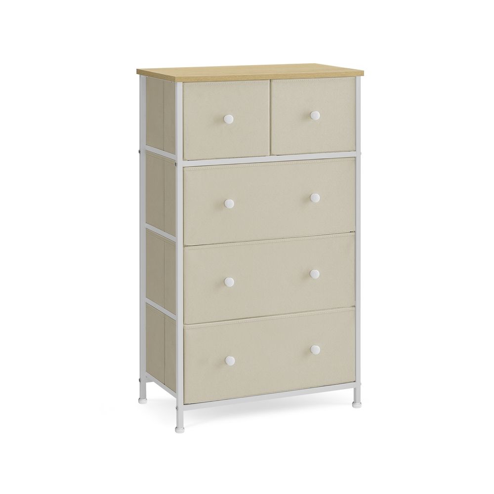 Chest of Drawers - Fabric Drawer Storage - 5 Drawers