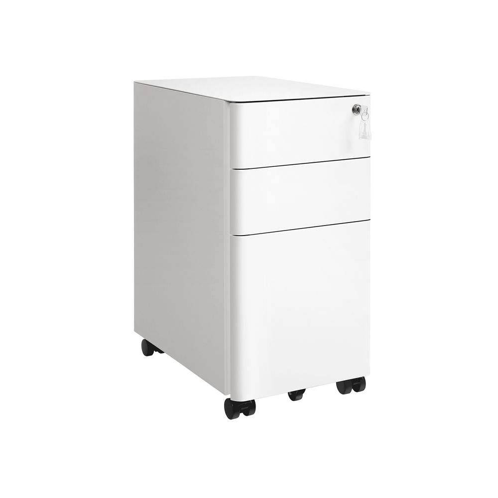 Filing Cabinet - Lockable Mobile Design - 3-Drawer